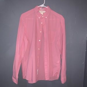 salmon button down
